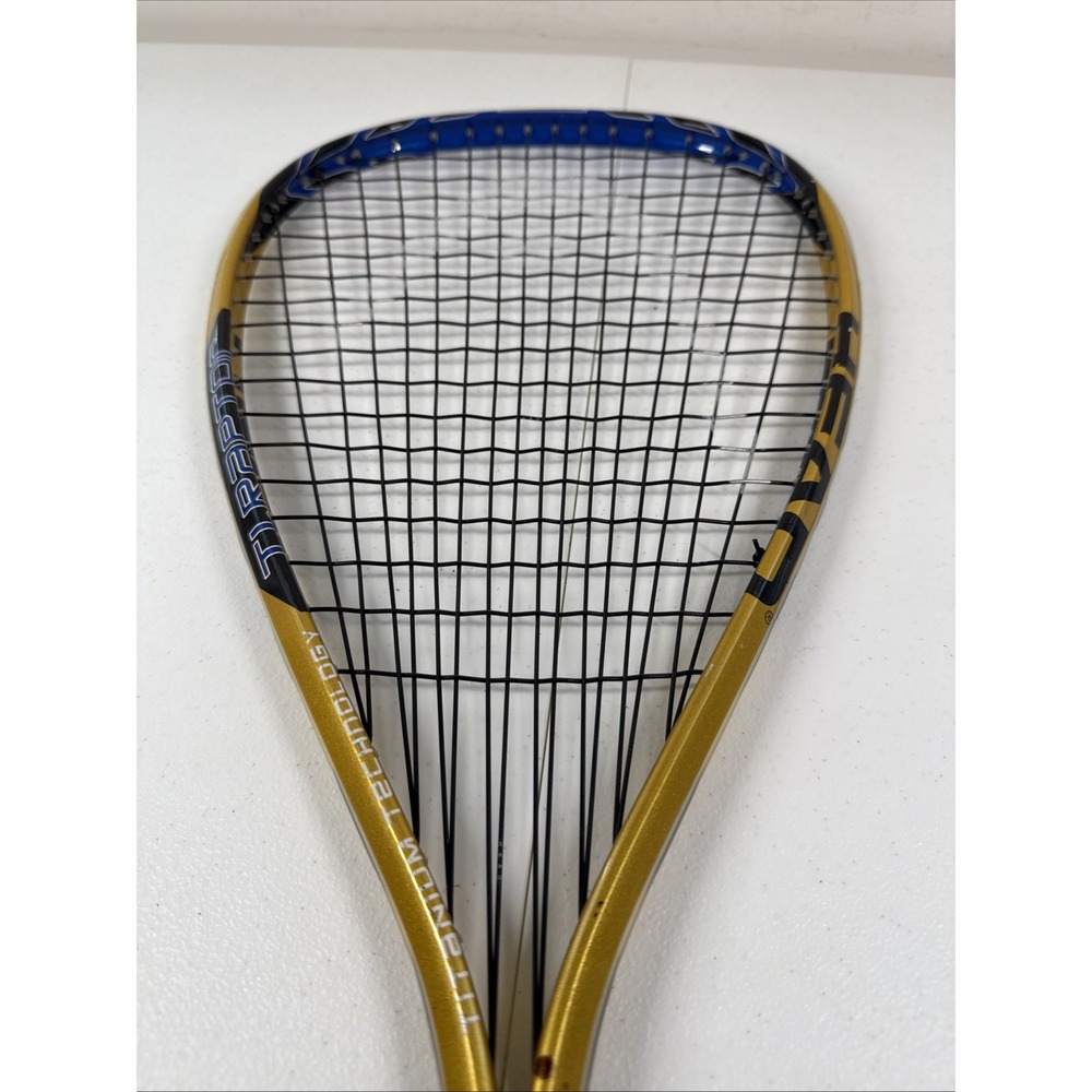 HEAD Ti Raptor Titanium Technology Racquetball Racket‎ - 3-5/8 Yellow/Blue READ - Picture 7 of 7